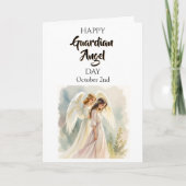 ハッピー・ガーディアン・エンジェル・デー | (コーカサス人) カード (正面)