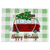 ハッピー·キャンパ素朴ー·クリスマス ラージペーパーバッグ (裏面)