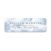 ハッピー・クラウディ・バチェロレッテ・ウィークエンド返信先住所ラベル ラベル (正面)