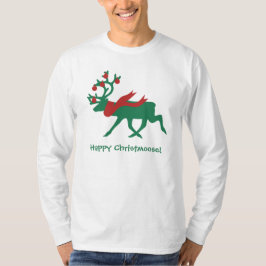ハッピー クリストムース メンズ クリスマスTシャツ Tシャツ