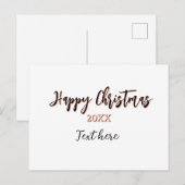 ハッピー クリスマス ピーチ ブラック 年名 詳細 祝日 (正面/裏面)
