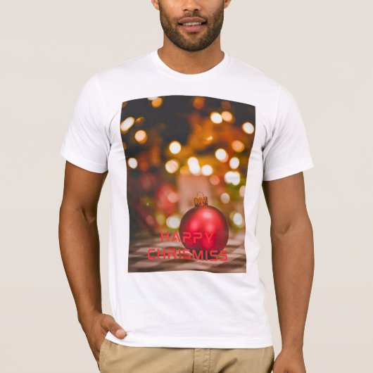 ハッピー クリスマス フェスティバルTシャツ Tシャツ (正面)
