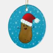 ハッピー・クリスマス・ポテト セラミックオーナメント (左)
