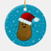 ハッピー・クリスマス・ポテト セラミックオーナメント (裏面)
