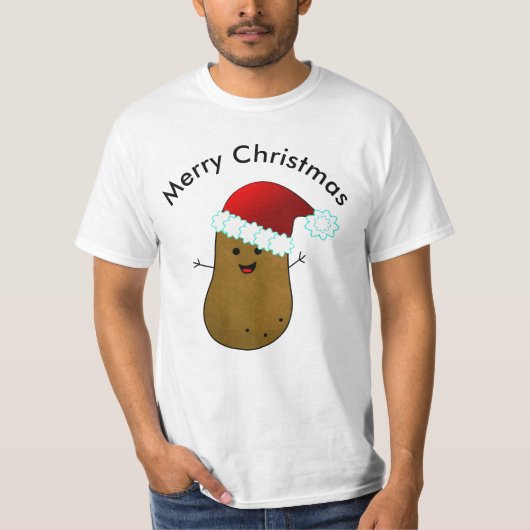 ハッピー・クリスマス・ポテト Tシャツ (正面)