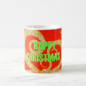 ハッピー・クリスマス レッド＆ゴールド・コレクション コーヒーマグカップ (中央)