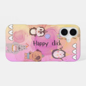 ハッピー・クリック iPhone 16ケース (裏面横)