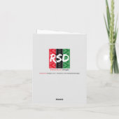 ハッピー・クワンザァのご挨拶 カード (裏面)