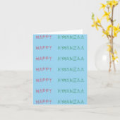 ハッピー・クワンザァのご挨拶 カード (黄色い花)