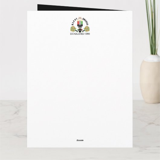 ハッピー・クワンザァ カード (裏面)