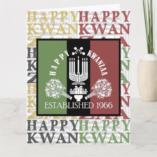 ハッピー・クワンザァ カード (正面)