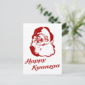 ハッピー・クワンザァ・クリスマス・サンタクロース シーズンポストカード (スタンド正面)