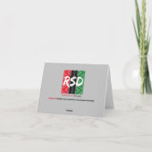 ハッピー・クワンザァ・ポップアート カード (裏面)