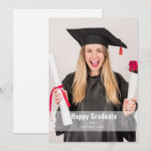 ハッピー・グラディエートの写真 卒業のお知らせ 案内状 (正面/裏面)