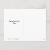 ハッピー·ゴールデン·レトリバーが私のバレンタインデー シーズンポストカード (裏面)