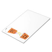 ハッピー&サッドのハロウィーンバケット ノートパッド (アングル)