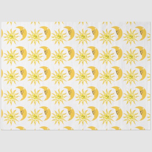 ハッピー・サンとムーン・デコパージュ 薄葉紙 (正面)