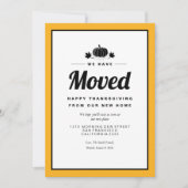 ハッピー・サンクシビング・ホリデー・ムービング・アナウンス 招待状 (正面)