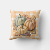 ハッピー・サンクスギビングのカボチャと紅葉 クッション (裏面)
