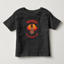 ハッピー・サンクスギビング・ターキーTシャツ トドラーTシャツ