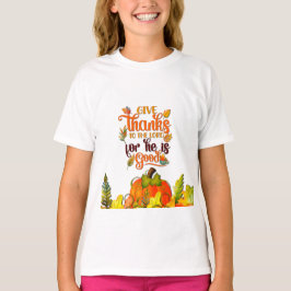ハッピー・サンクスギビング・パンプキン・リーブス・フォール・フェスティバル Tシャツ