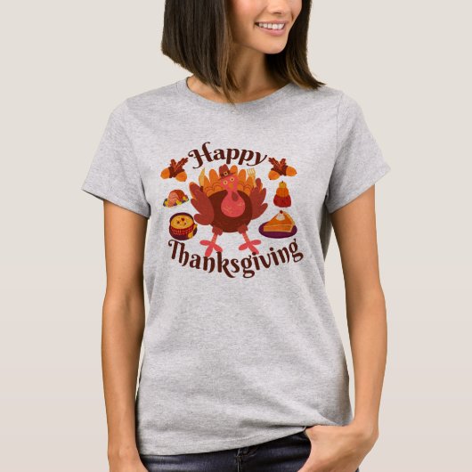 ハッピー・サンクスギビング Tシャツ (正面)