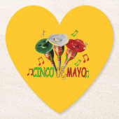 ハッピー シンコ デ マヨ ペーパーコースター (正面)