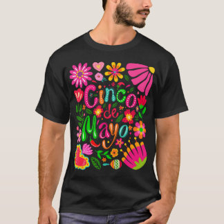 ハッピー シンコ デ マヨ メキシカン ソンブレロ マルガリータ Tシャツ