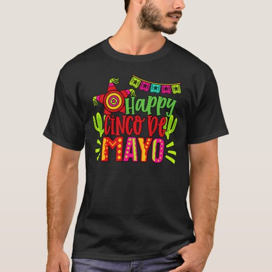 ハッピー シンコ デ マヨ Tシャツ (正面)