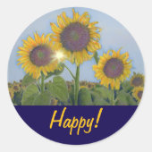 ハッピー！シール ラウンドシール (正面)