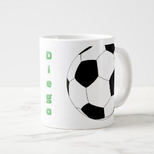 ハッピー·ジュール·カンパニーによるサッカー ジャンボコーヒーマグカップ