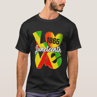 ハッピー・ジューンティーンスは私の独立記念日 自由な黒人 Tシャツ