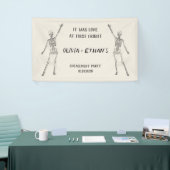 ハッピー スケルトン婚約パーティー 横断幕 (トレードショー)