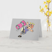 ハッピー スケートボード バースデーカード カード (黄色い花)