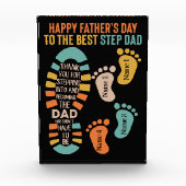 ハッピー"ステップ"父の日 フォトブロック (正面)
