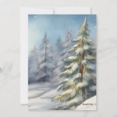 ハッピー スノーマン 招待状 (裏面)