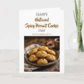 ハッピー スパイシィ ハーミット クッキー デー | 11月15日 カード (正面)
