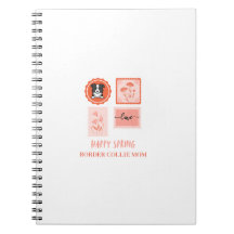 ハッピー スプリング スタンプ ボーダー コリー