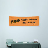 ハッピー スプーキー ハロウィン BOO パンプキン カスタマイズ 横断幕 (トレードショー)