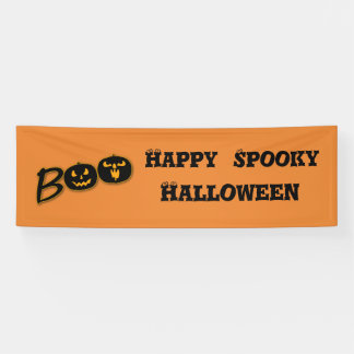 ハッピー スプーキー ハロウィン BOO パンプキン カスタマイズ 横断幕