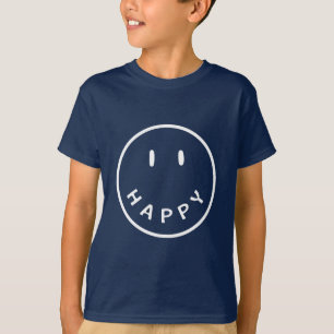 ハッピー スマイル フェイス ボーイズTシャツ  Tシャツ