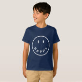ハッピー スマイル フェイス ボーイズTシャツ Tシャツ (正面フル)