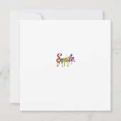 ハッピー スマイル 招待状 (裏面)