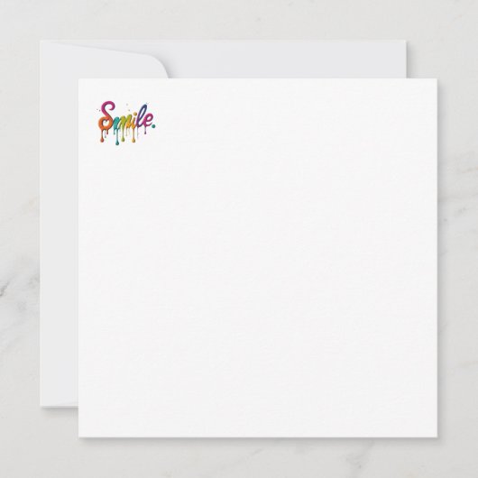 ハッピー スマイル 招待状 (正面)