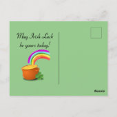 ハッピー・セント・パティ・デイ ポストカード (裏面)