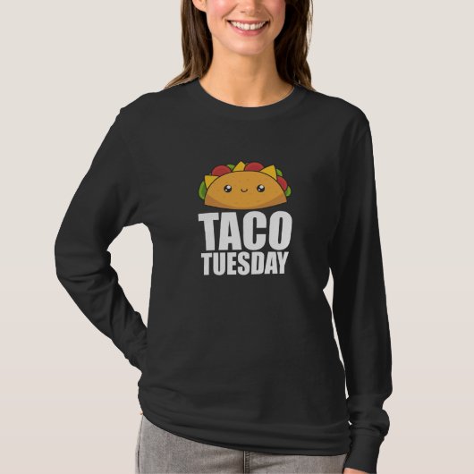 ハッピー・タコ火曜日 – メキシコ料理 Tシャツ (正面)