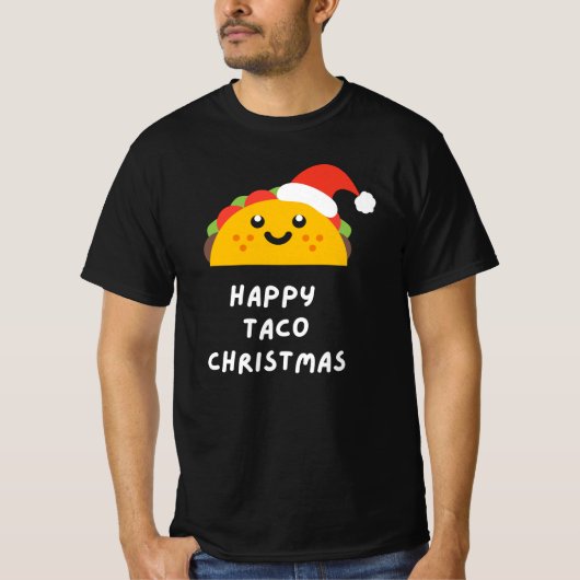 ハッピー タコ クリスマス Tシャツ (正面)