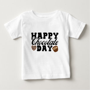 ハッピー・チョコレート・デー、チョコレート・ラバーズ・ジョイフル ベビーTシャツ