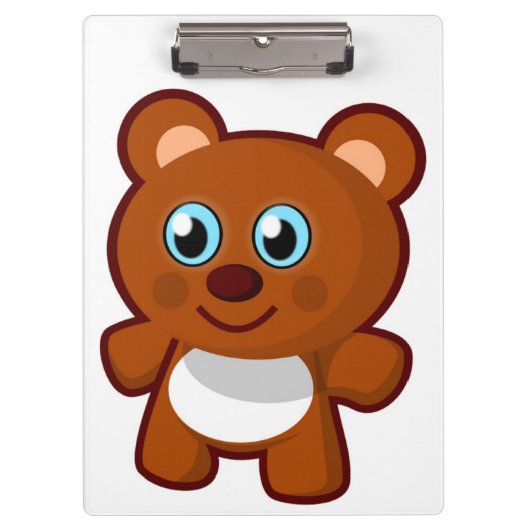 ハッピー テディベア クリップボード (正面)