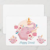 ハッピー・ディワリ シーズンカード (正面/裏面)